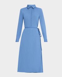 Lato Wrap Dress in Linen Slub