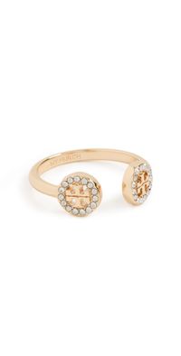 Tory Burch Miller Pave Open Ring Tory Gold / Crystal 7