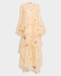 Hypnotic Cascading Silk Gown