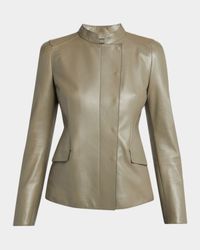 Fitted Nappa Leather Jacket