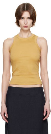 FLORE FLORE Yellow Hannah Tank Top