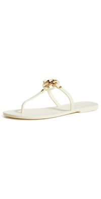Tory Burch Mini Miller Flip Flops Ivory 12