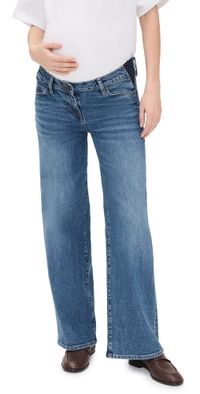 HATCH The Relaxed Wide Leg Maternity Jeans True Indigo 27