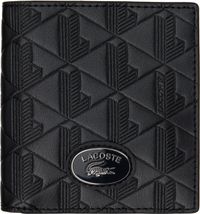 Lacoste Black Nomogramme Compact Wallet