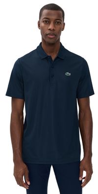 Lacoste Regular Fit UV Protect Golf Polo Shirt Navy Blue XXL