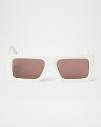 Men's Troy Acetate Rectangle Sunglasses