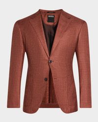 Men's Cashmere-Blend Houndstooth Sport Coat