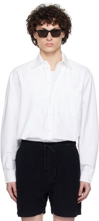Merz b. Schwanen White SHIRT11OX Oxford Shirt