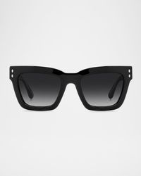 Gradient Square Acetate Sunglasses