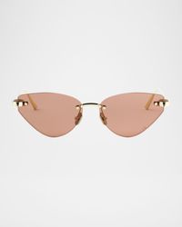 CDior B5U Cat-Eye Metal Sunglasses