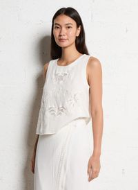 La Petite Etoile - Top col rond en coton - Taille 3 - Beige