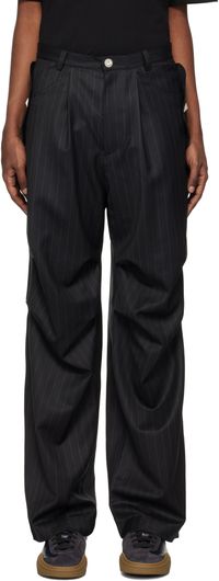 BLUEMARBLE Pantalon parachute noir