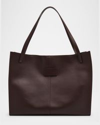 Men's Leather Travel Tote Bag