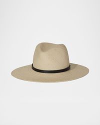 Lyra Packable Straw Fedora Hat