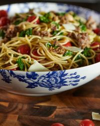 Arcadia Blue Wide Serving Bowl, 11.5"