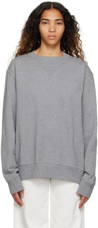 MM6 Maison Margiela Gray Patch Sweatshirt