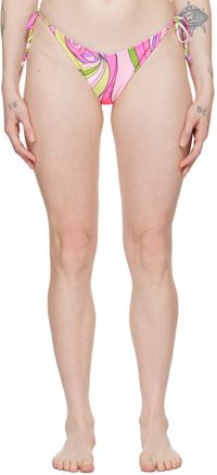 Moschino Multicolor Printed Bikini Bottom