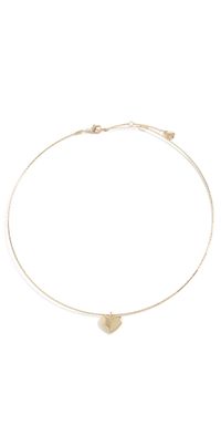 BaubleBar Heart Pendant Wire Necklace Gold One Size