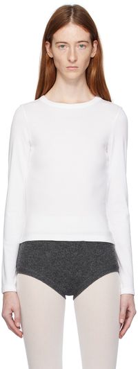 FLORE FLORE T-shirt à manches longues Max blanc