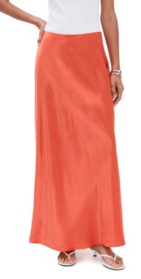 Vince Satin Maxi Skirt Burnt Orchid M