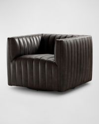 Augustine Leather Swivel Chair
