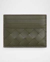 Men's Intrecciato Leather Card Case