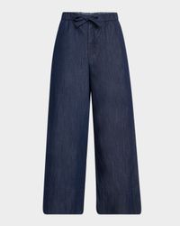 Jour Wide-Leg Ankle Pull-on Pants