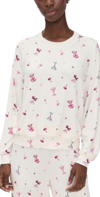 Z Supply Classic Martini Long Sleeve Top Vanilla Ice L