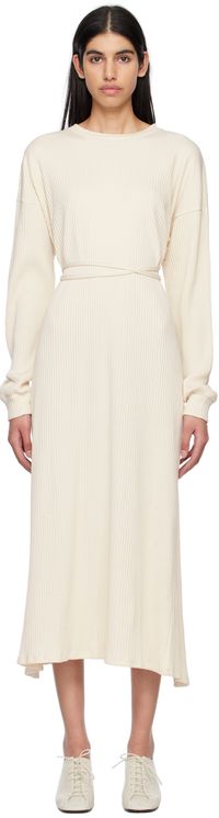 Baserange Off-White Shaw Kaftan Midi Dress