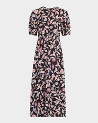 Bettina Floral-Print Cotton Poplin Maxi Dress