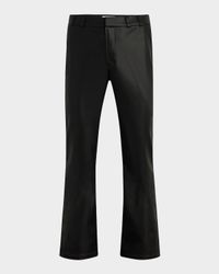 Men's Walker Vegan Leather Kick-Flare Pants