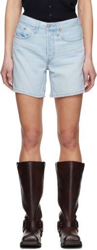Levi's Short mi-cuisses 501 bleu en denim léger