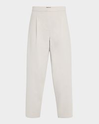 Cropped Lightweight Ponte Lantern Pants