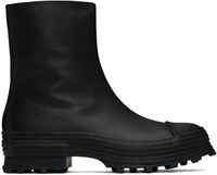 CAMPERLAB Bottes noires à semelle Traktori