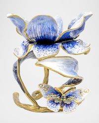 Aimee Floral 7" Pillar Candle Holder