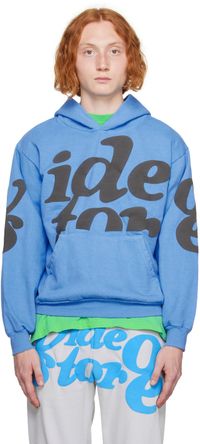 Video Store Apparel Blue Mega Puff Hoodie