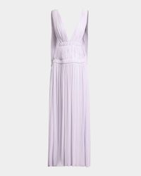 Serra Plunging Cutout Matte Jersey Gown