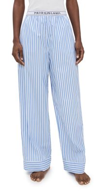 Polo Ralph Lauren Logo Elastic Pants White Cloud x Hydrangea XS