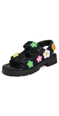 Marc Jacobs The J Marc Strap Sport Sandals Black Multi 40