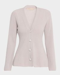 Wool-Cashmere V-Neck Cardigan