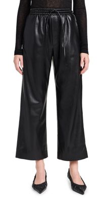 Nanushka Odessa Faux Leather Pants Black XS