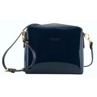 Pourchet - Sac porté épaule vernis jaune - Taille Unique - Bleu