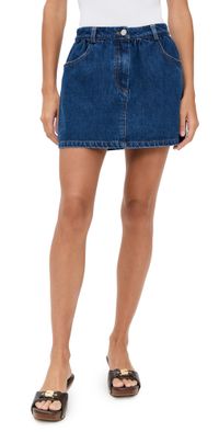 English Factory Ruffle Denim Skort Dark Denim XL