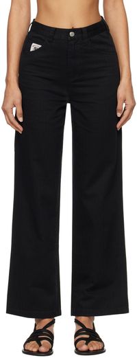 Bode Black Knolly Brook Trousers