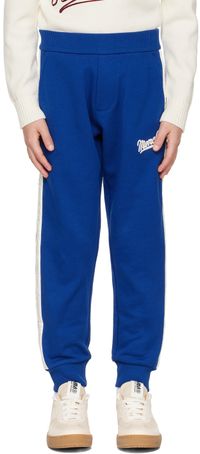 Moncler Enfant Kids Blue Striped Lounge Pants