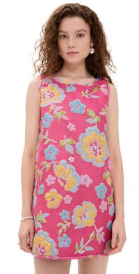 Arianne Elmy Jacquard Swing Swing Tank Dress Pink XL