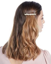 Gretal Glass Pearl Barrette