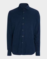 Men's Cotton Corduroy Button-Down Shirt