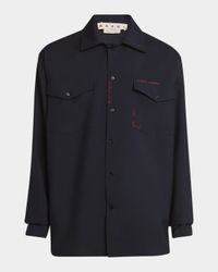 Men's Embroidered Logo Sport Shirt