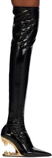 GCDS Bottes à talon Morso noires